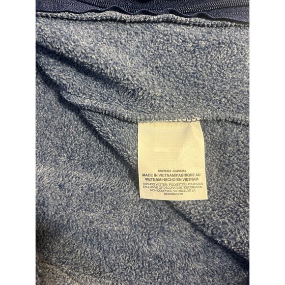 Nike Women's S Dri-Fit Pullover Sweatshirt Blue Layering Ski Roll Sleeves & Neck - Picture 4 of 11